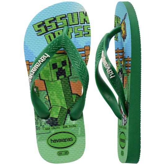Kids’ Minecraft Top Flip Flops