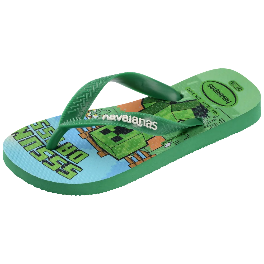 Kids’ Minecraft Top Flip Flops