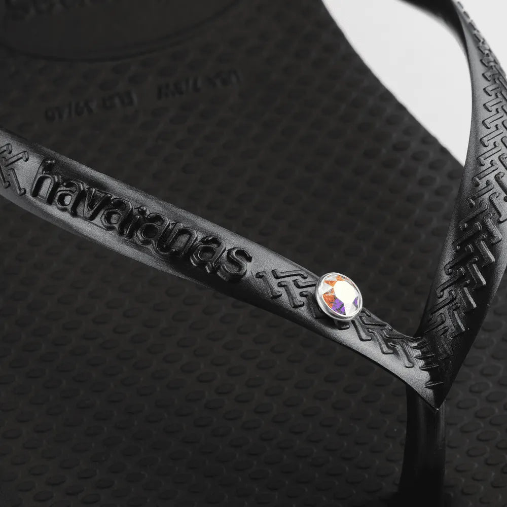 Women’s Slim Crystal Flip Flops