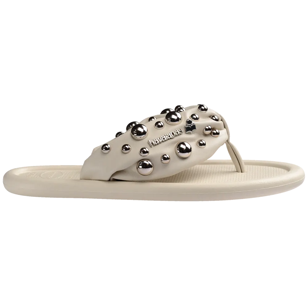 Women’s Isabel Marant Maxi Puffed Studs Flip Flops