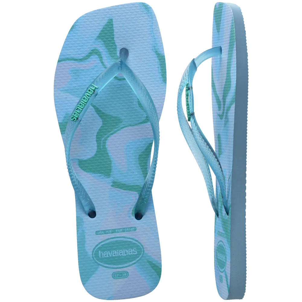 Women’s Slim Square Jelly Flip Flops