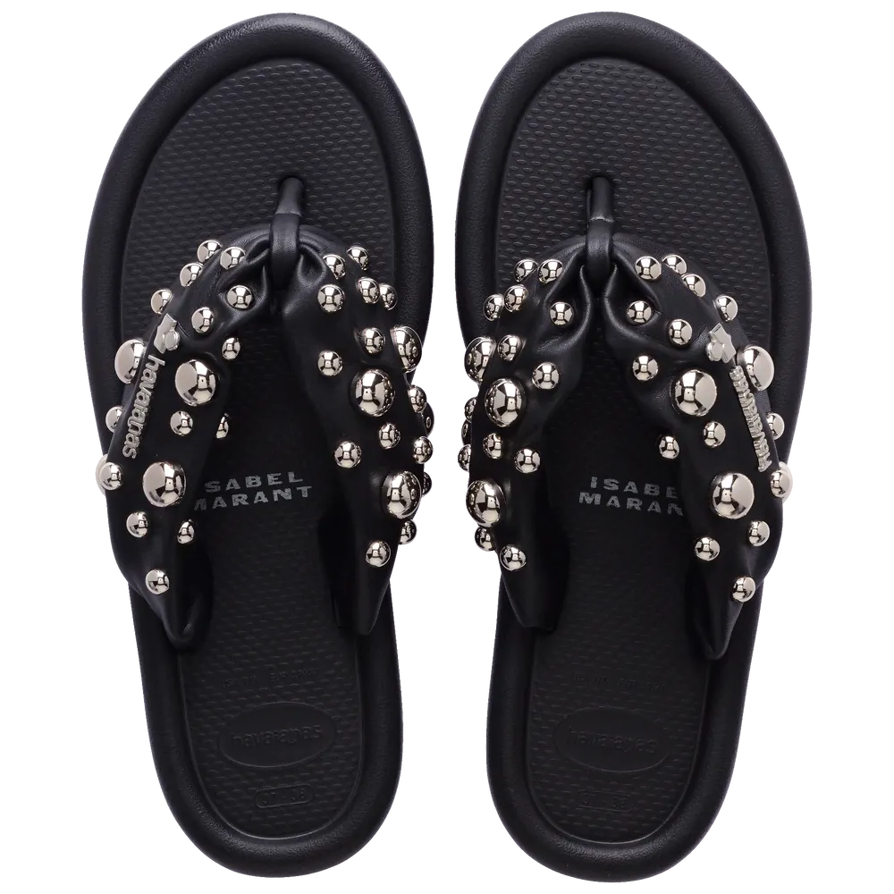 Women’s Isabel Marant Maxi Puffed Studs Flip Flops