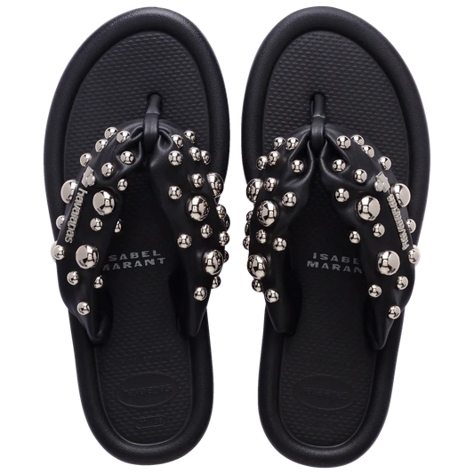 Women’s Isabel Marant Maxi Puffed Studs Flip Flops
