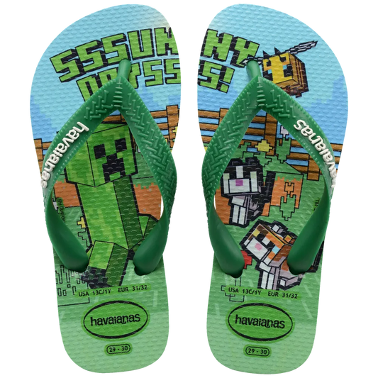 Kids’ Minecraft Top Flip Flops
