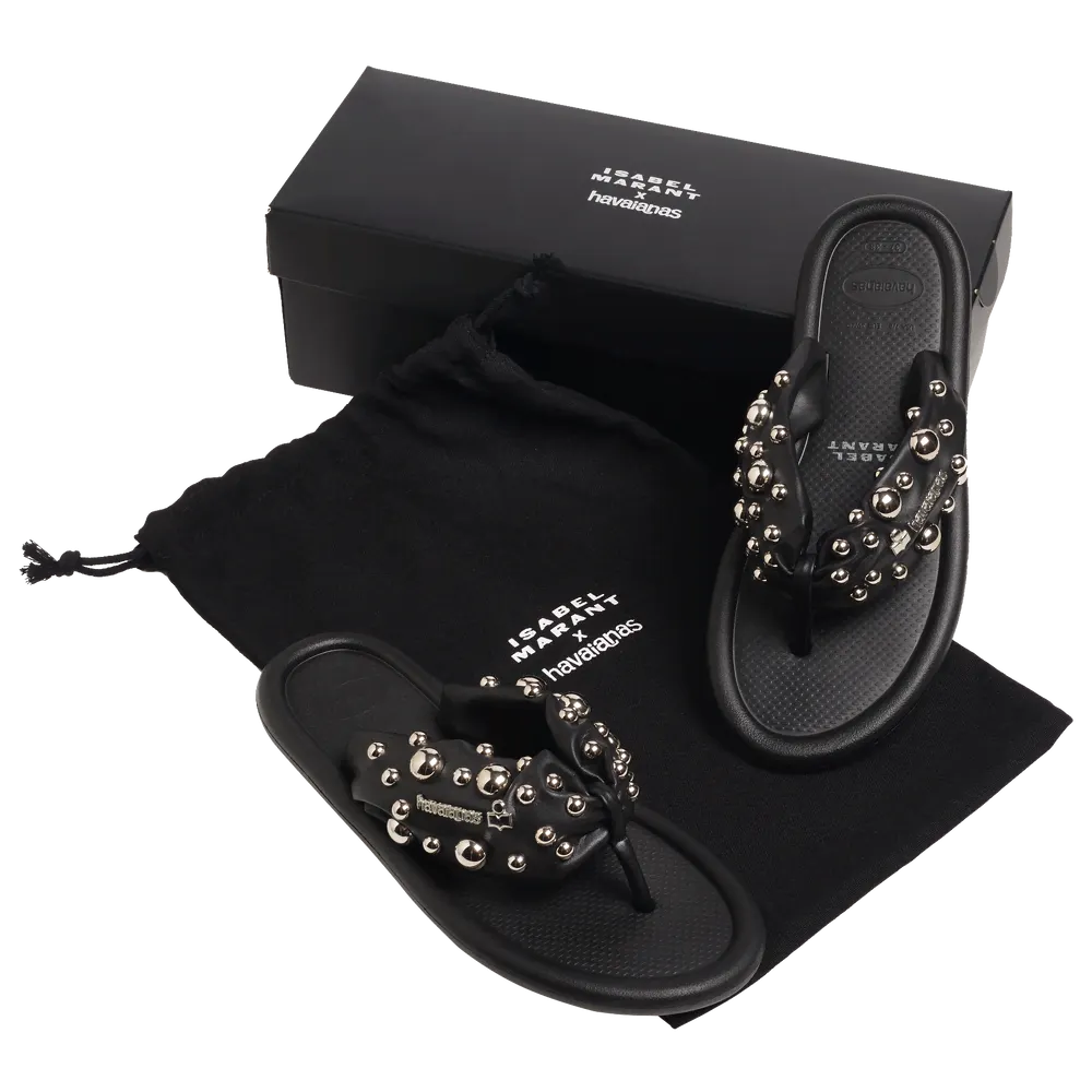 Women’s Isabel Marant Maxi Puffed Studs Flip Flops