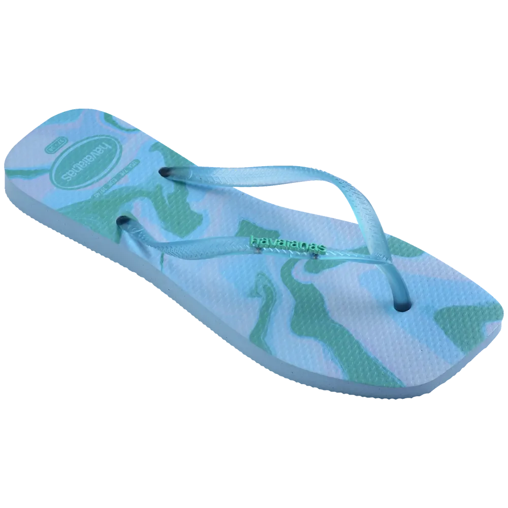 Women’s Slim Square Jelly Flip Flops