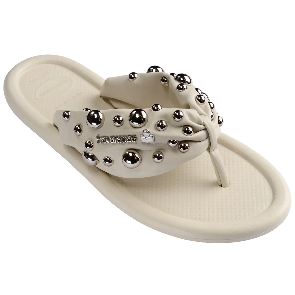 Women’s Isabel Marant Maxi Puffed Studs Flip Flops