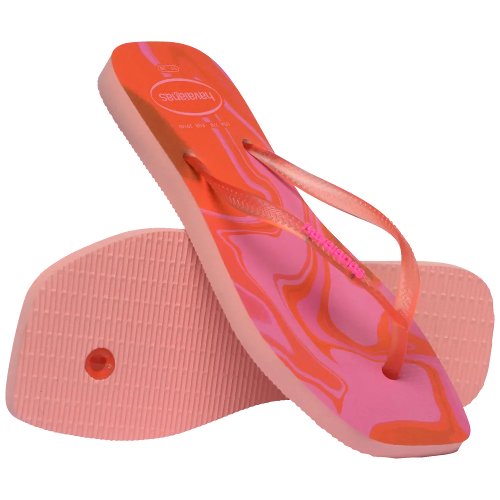 Women’s Slim Square Jelly Flip Flops