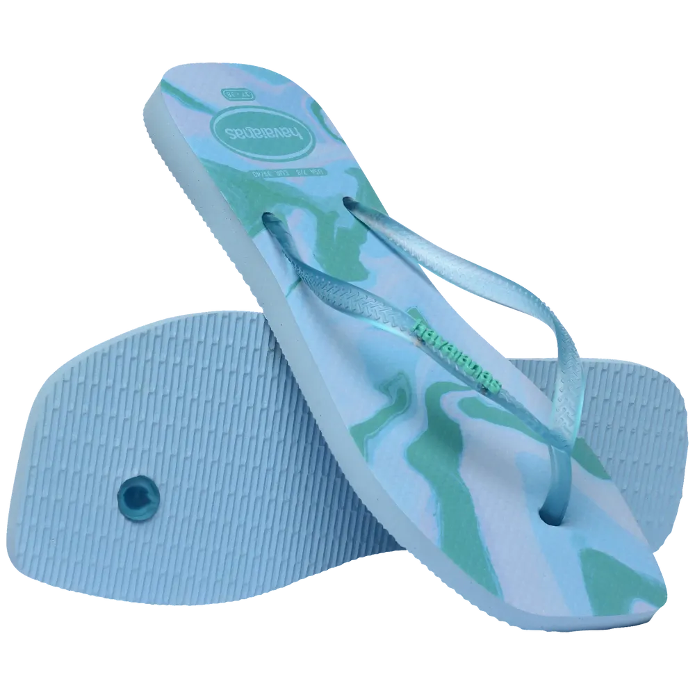 Women’s Slim Square Jelly Flip Flops