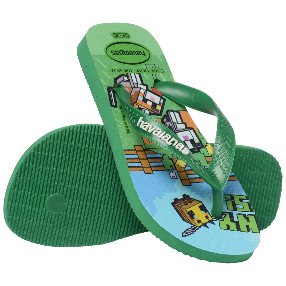 Kids’ Minecraft Top Flip Flops
