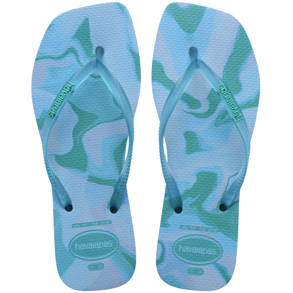 Women’s Slim Square Jelly Flip Flops