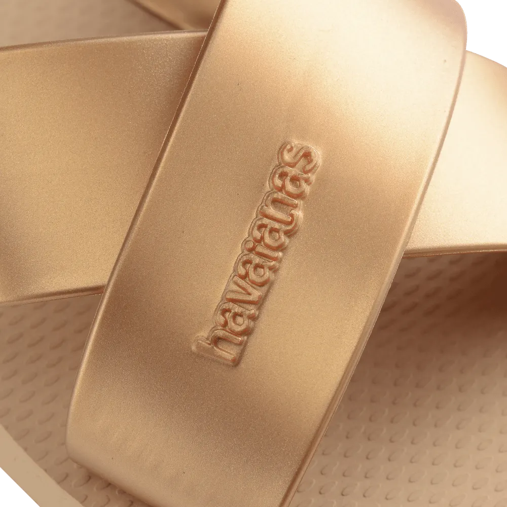 Women’s Aqua Metallic Sandals