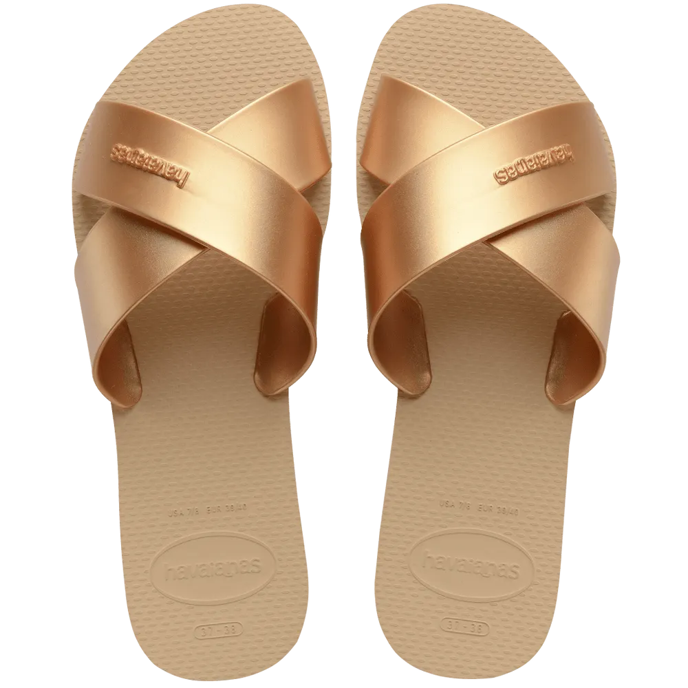 Women’s Aqua Metallic Sandals