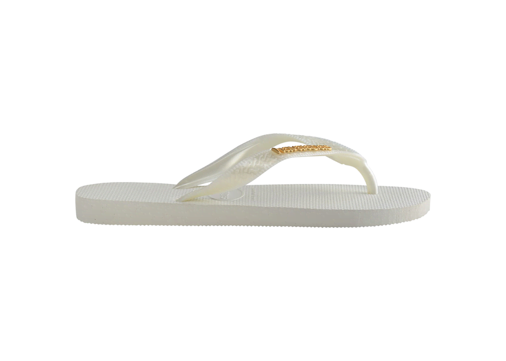 Women’s Top Logo Metallic Flip Flops