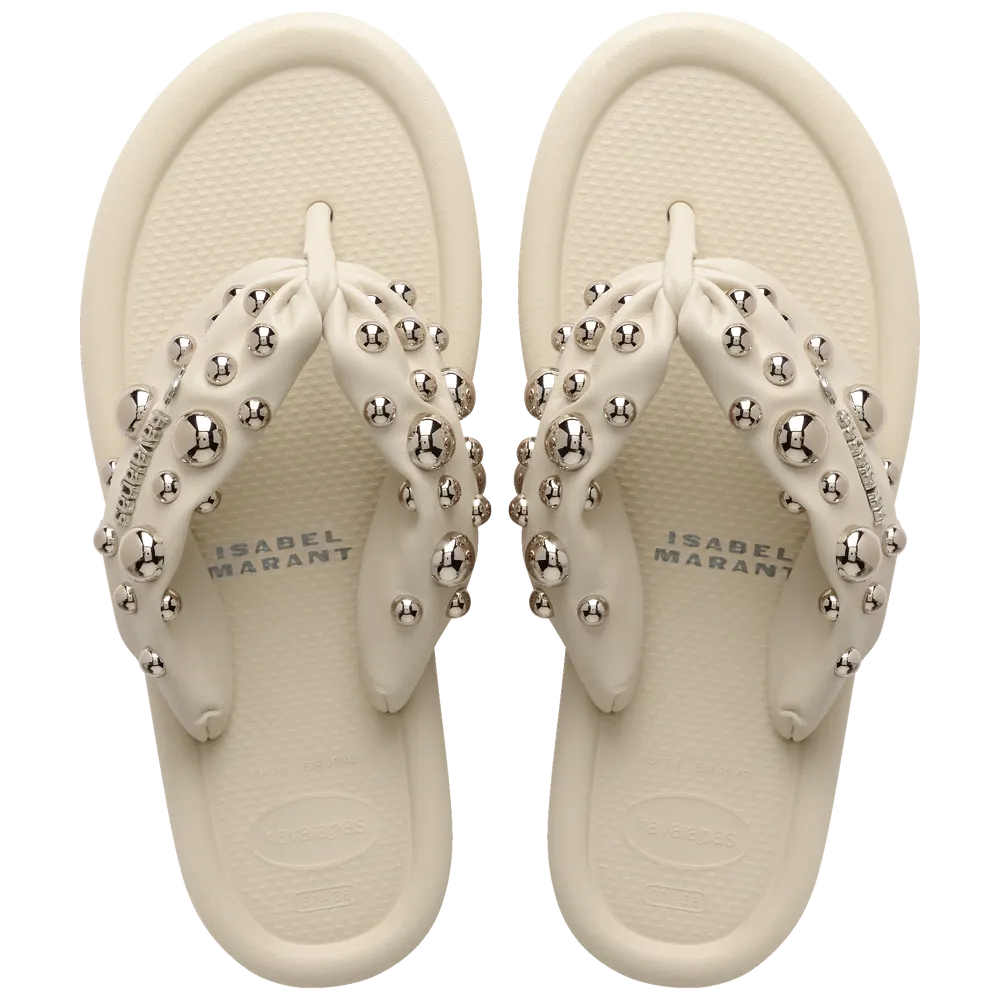 Women’s Isabel Marant Maxi Puffed Studs Flip Flops