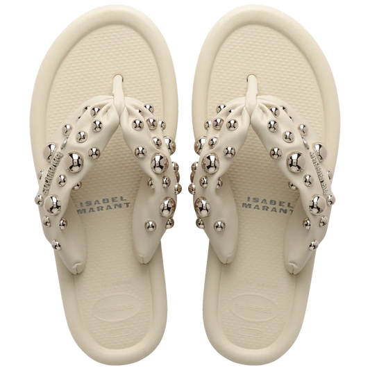 Women’s Isabel Marant Maxi Puffed Studs Flip Flops