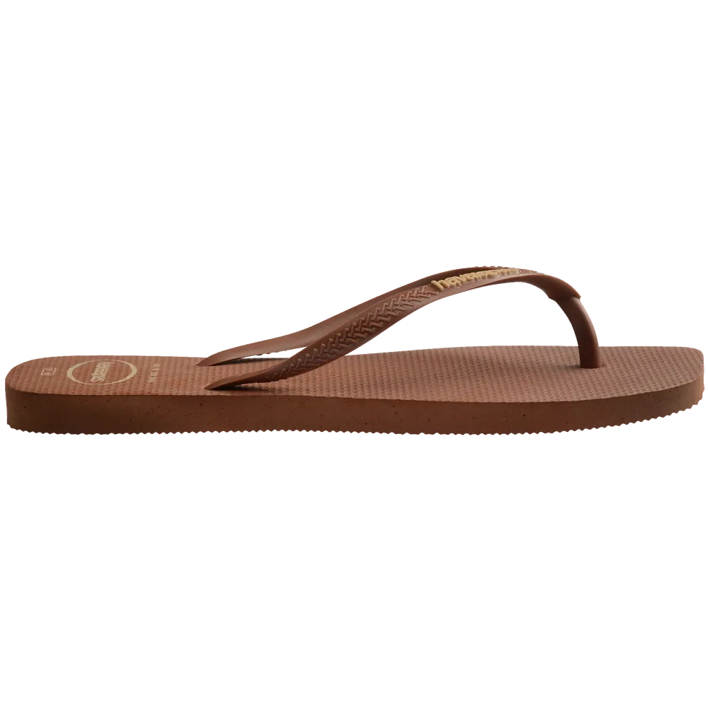 Women’s Slim Square Logo Pop Up Flip Flops