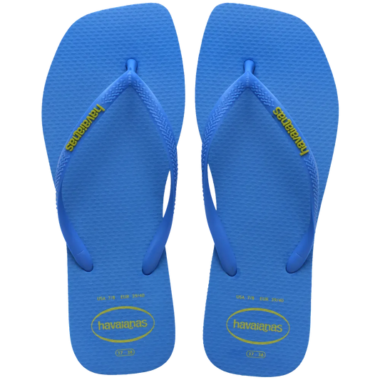 Women’s Slim Square Logo Pop Up Flip Flops