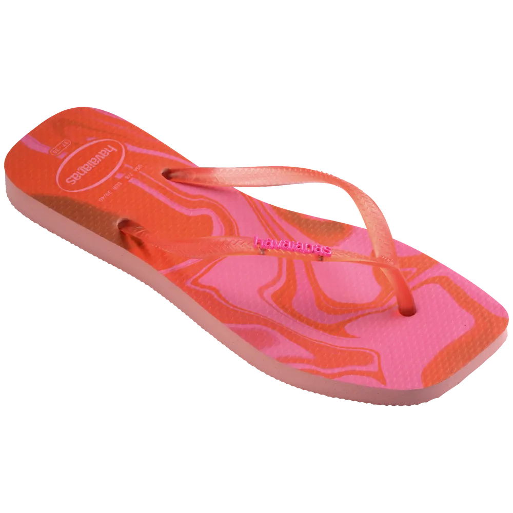 Women’s Slim Square Jelly Flip Flops
