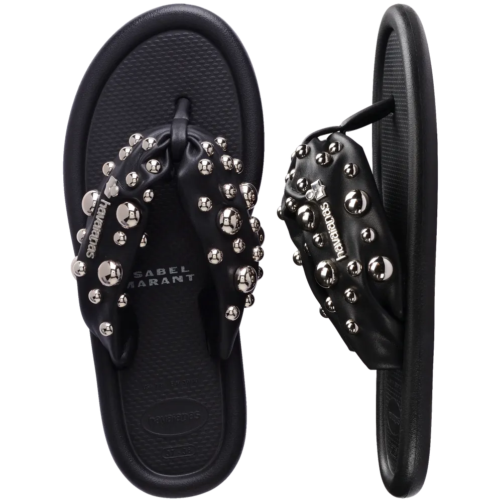 Women’s Isabel Marant Maxi Puffed Studs Flip Flops