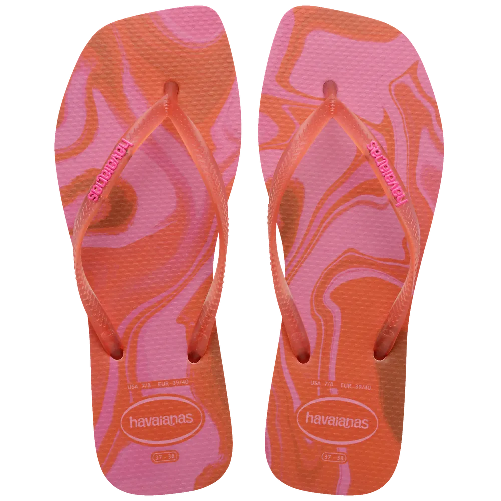 Women’s Slim Square Jelly Flip Flops