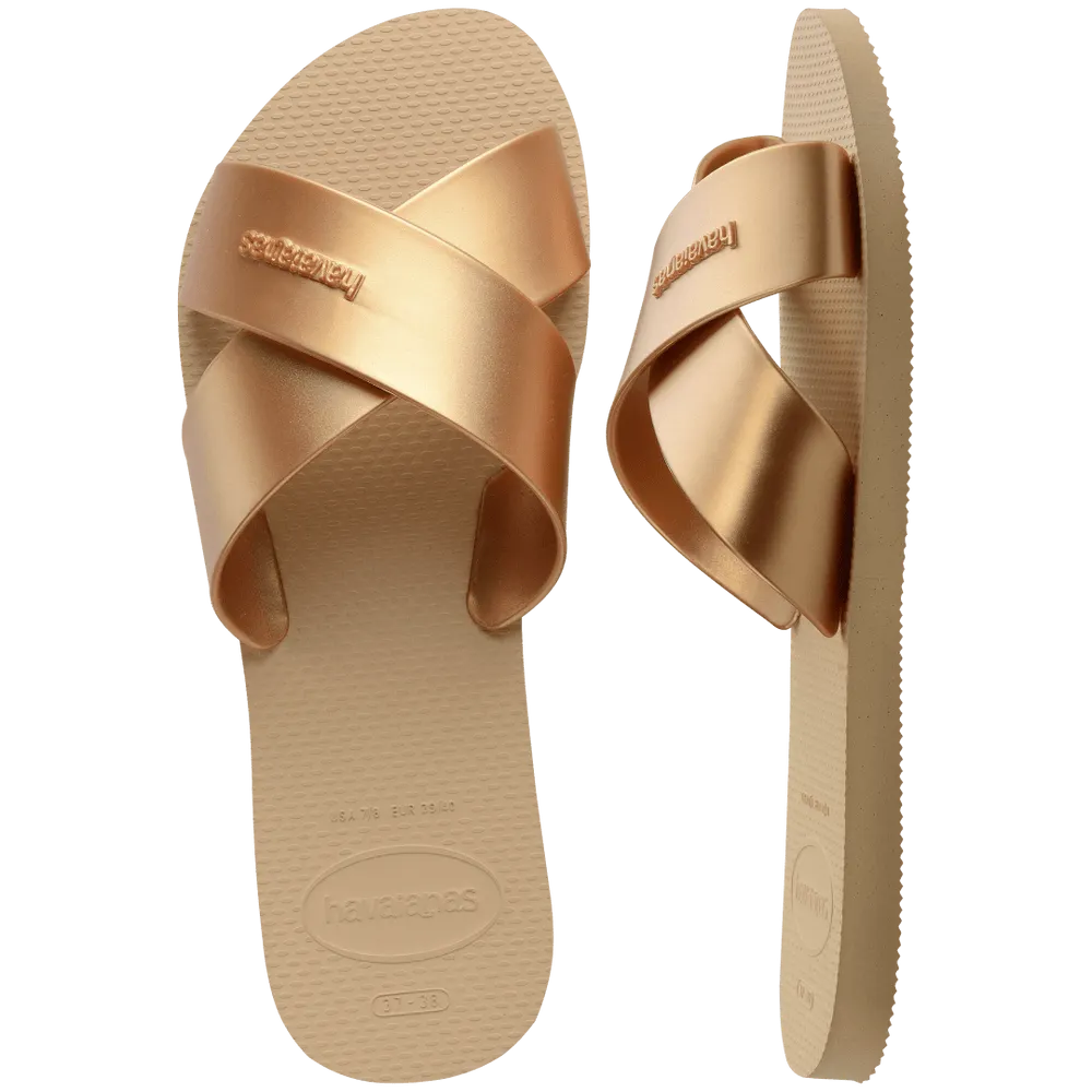 Women’s Aqua Metallic Sandals