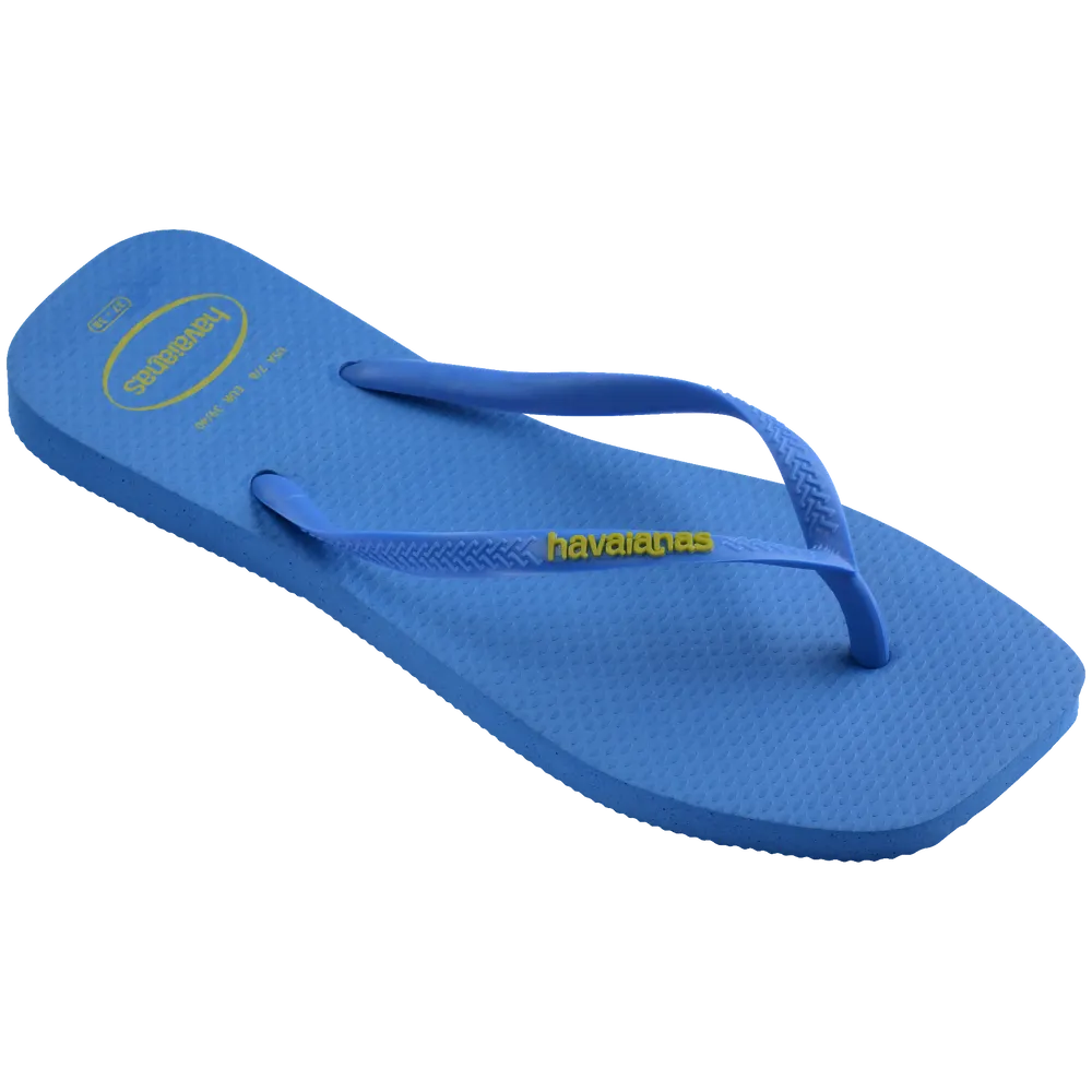 Women’s Slim Square Logo Pop Up Flip Flops