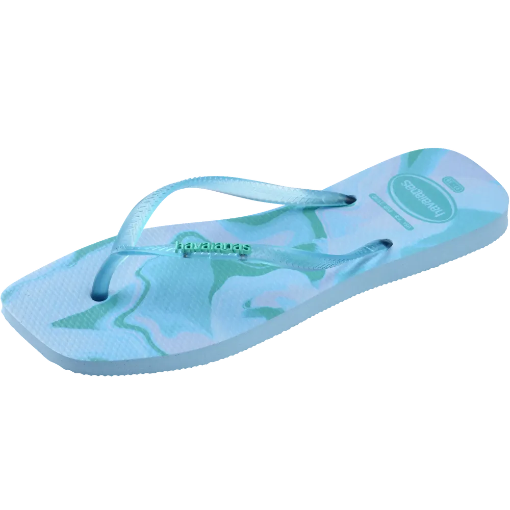 Women’s Slim Square Jelly Flip Flops