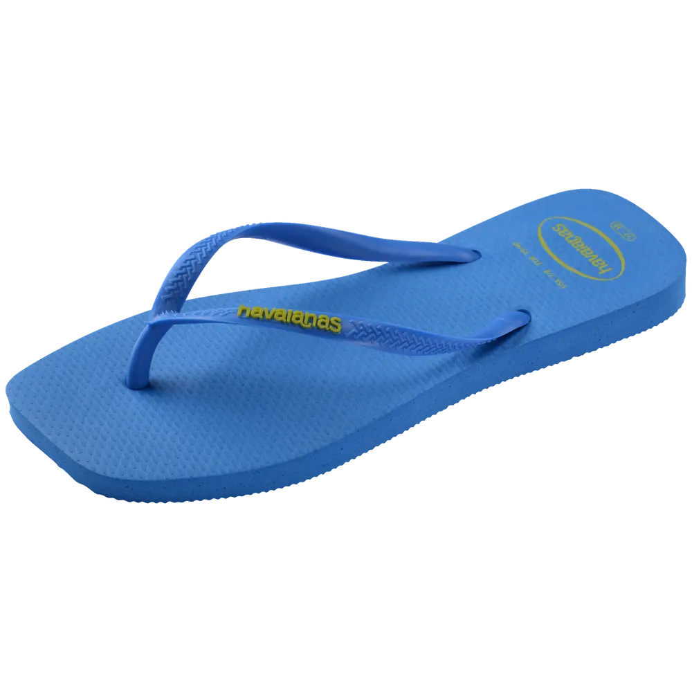 Women’s Slim Square Logo Pop Up Flip Flops
